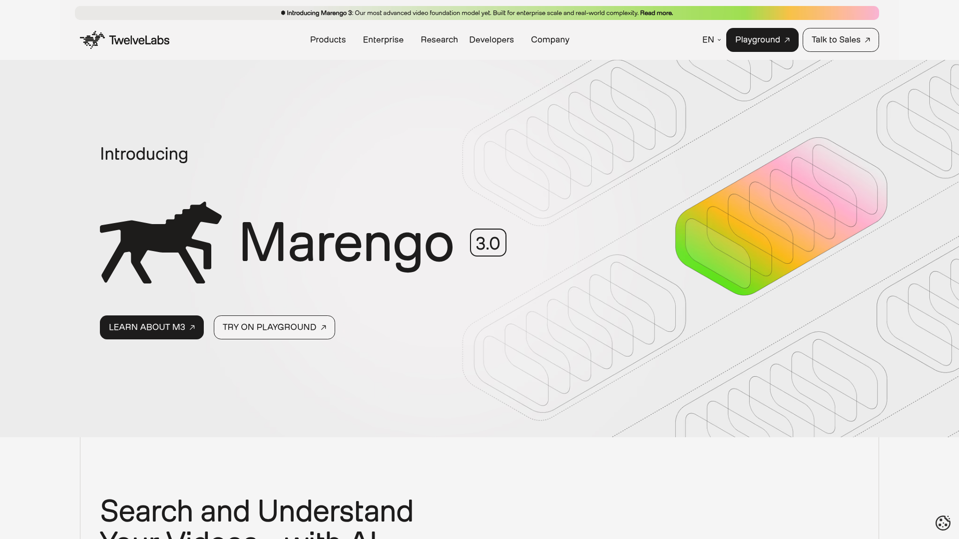 TwelveLabs Marengo 3.0's cover