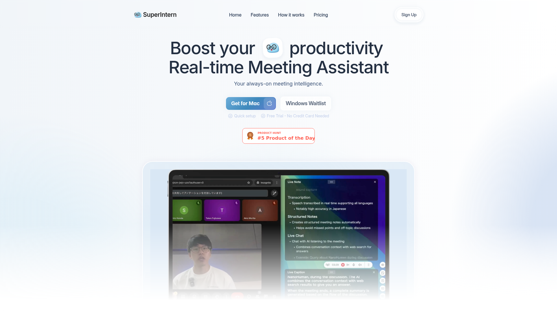 Always-on Meeting AI by SuperIntern's cover