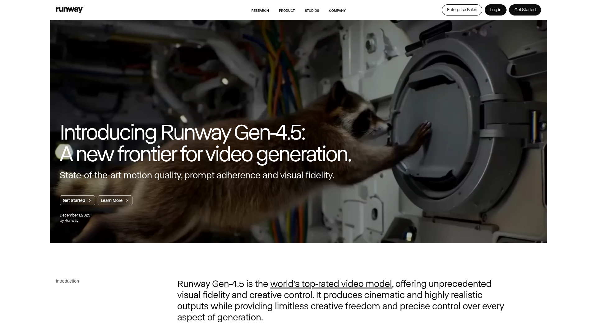 Runway Gen-4.5's cover