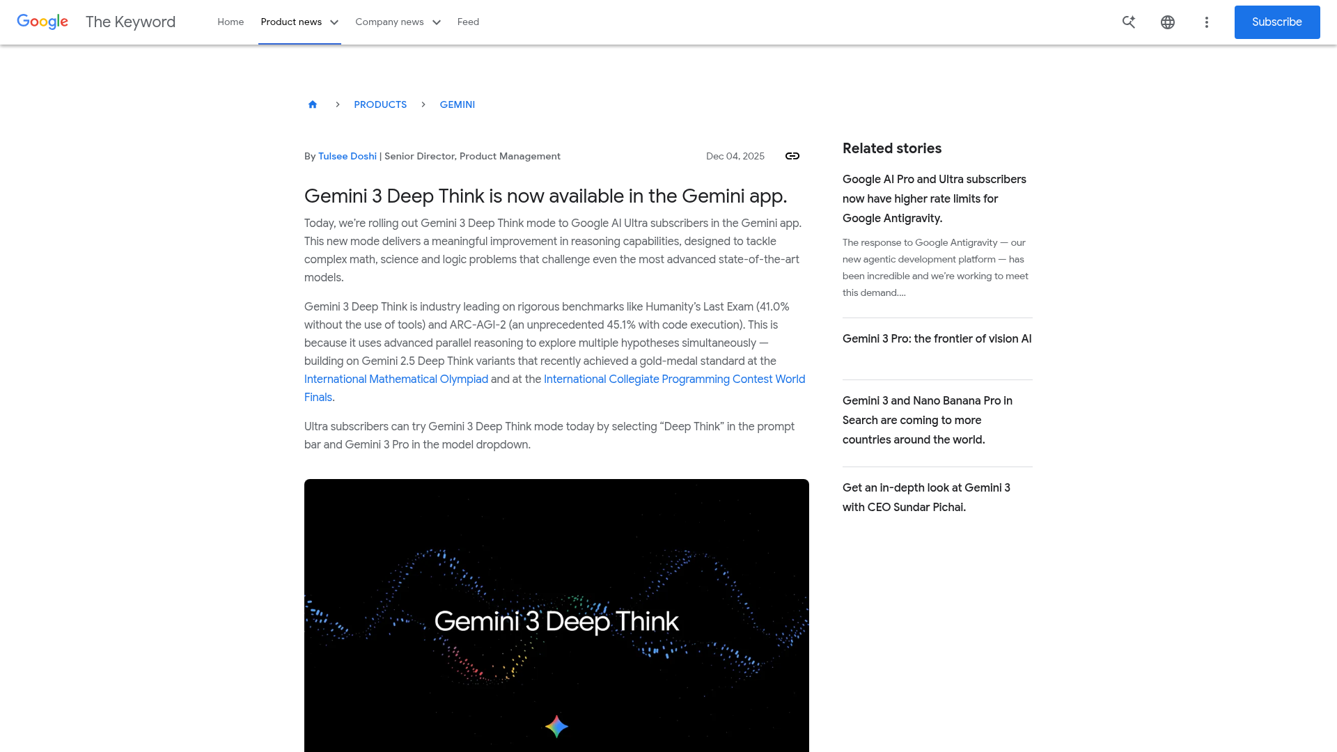 Gemini 3 Deep Think by Google's cover