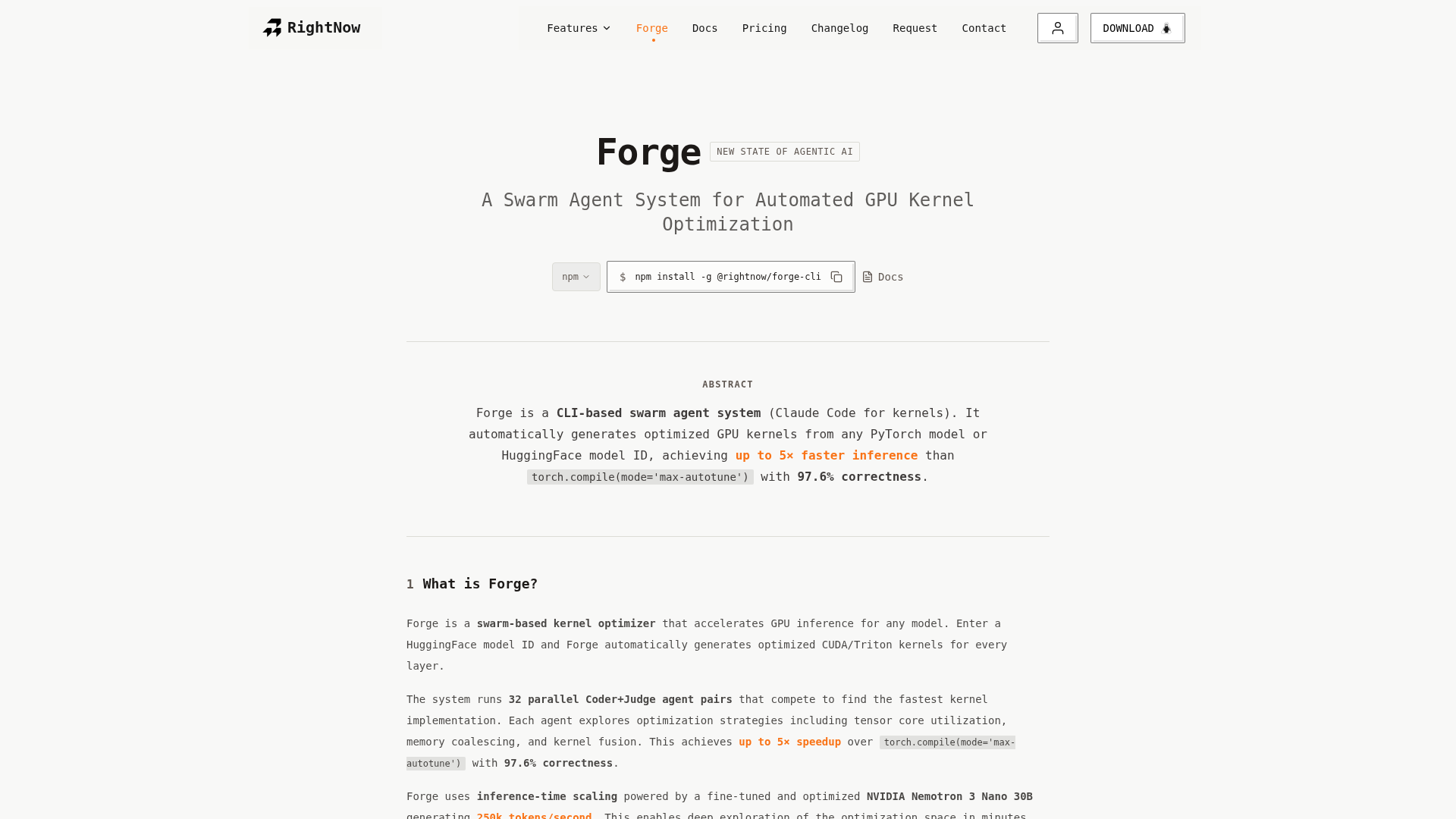 Forge CLI | Totool